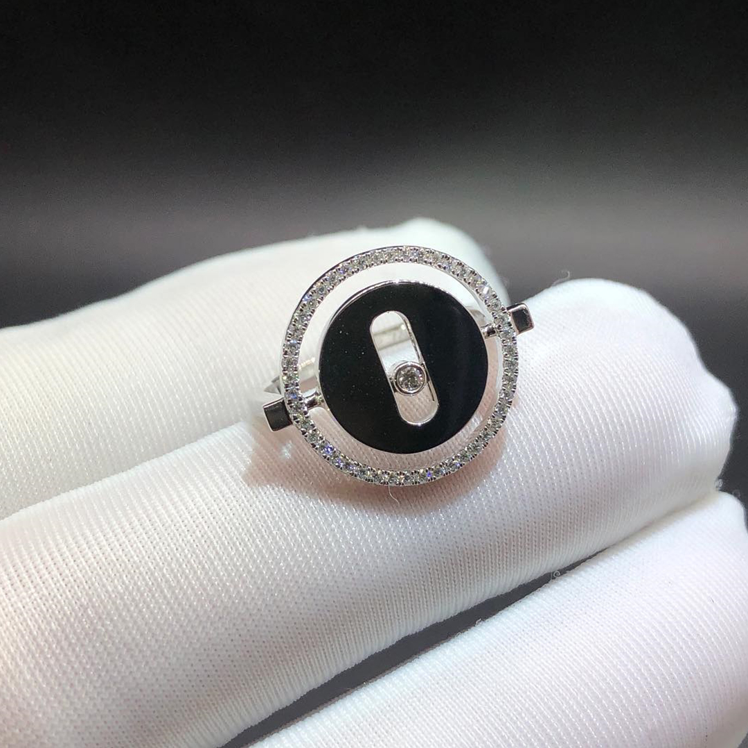 Messika Lucky Move SM 18k White Gold Diamond Ring 07470-WG