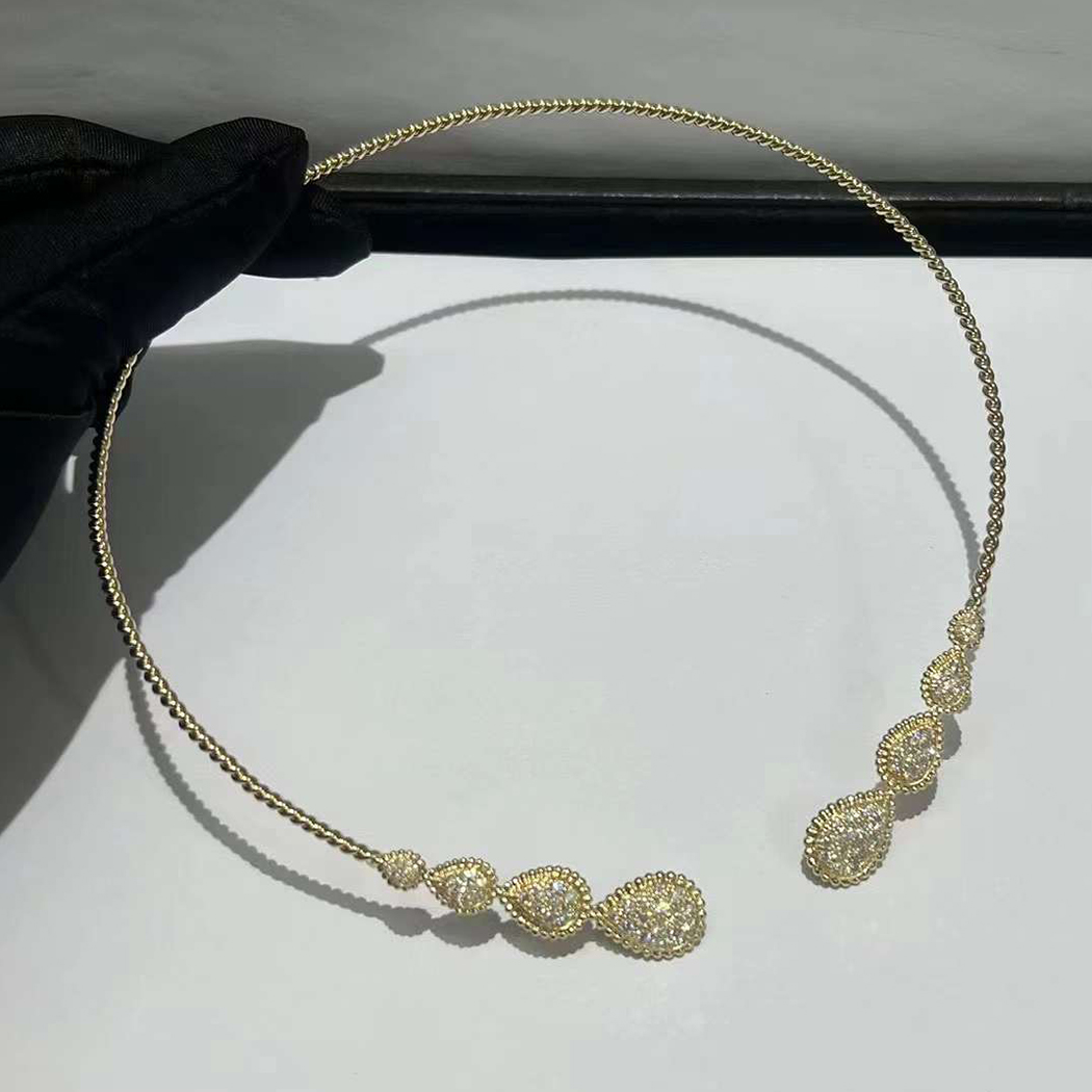 Boucheron 18k Yellow Gold Diamond Serpent Bohème Choker Necklace JCL01189