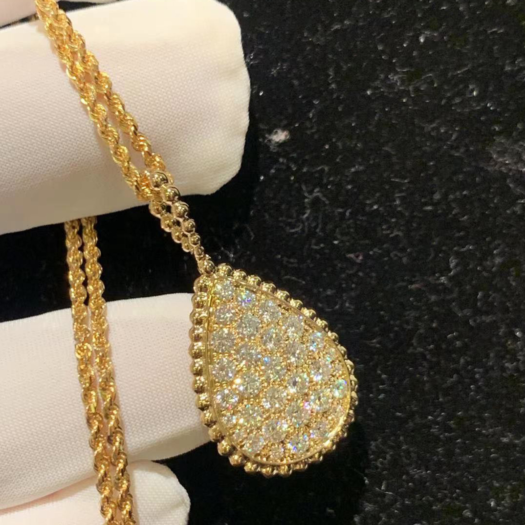 Boucheron Serpent Bohème Diamond L Motif 18k Yellow Gold Long Necklace JCL00682